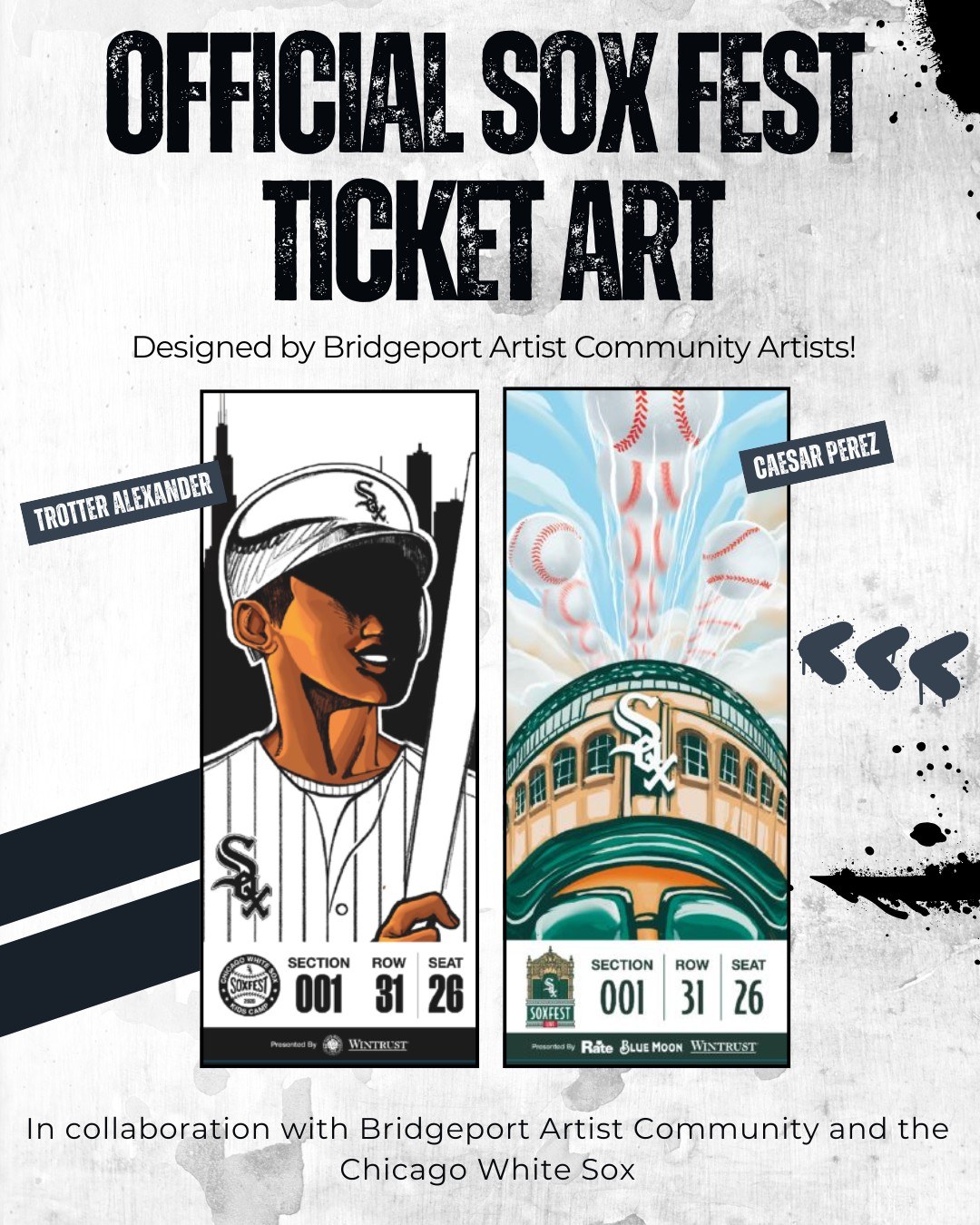 Chicago White Sox ticket art collaboration poster