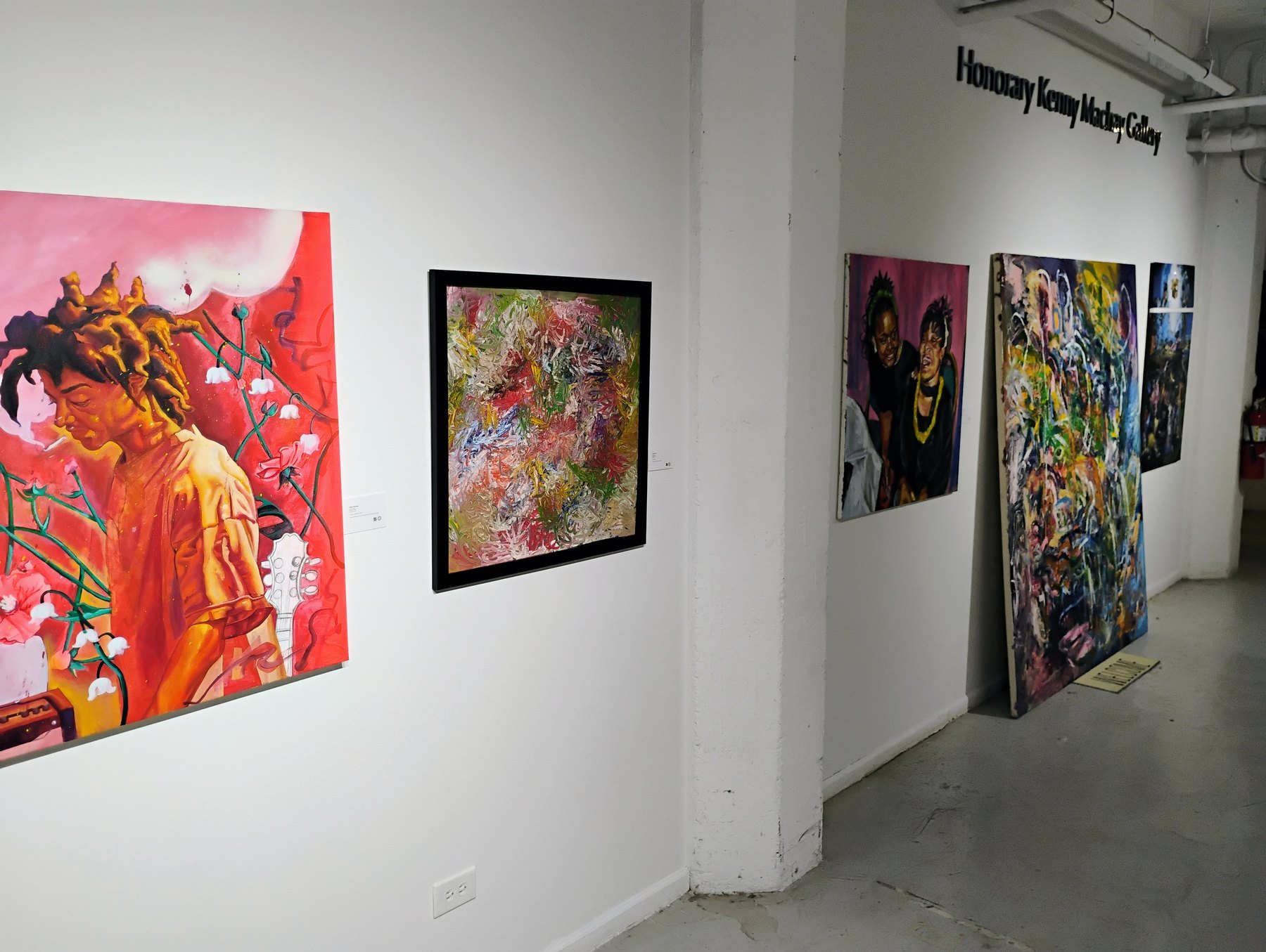 Collective Narratives exhibition gallery wall