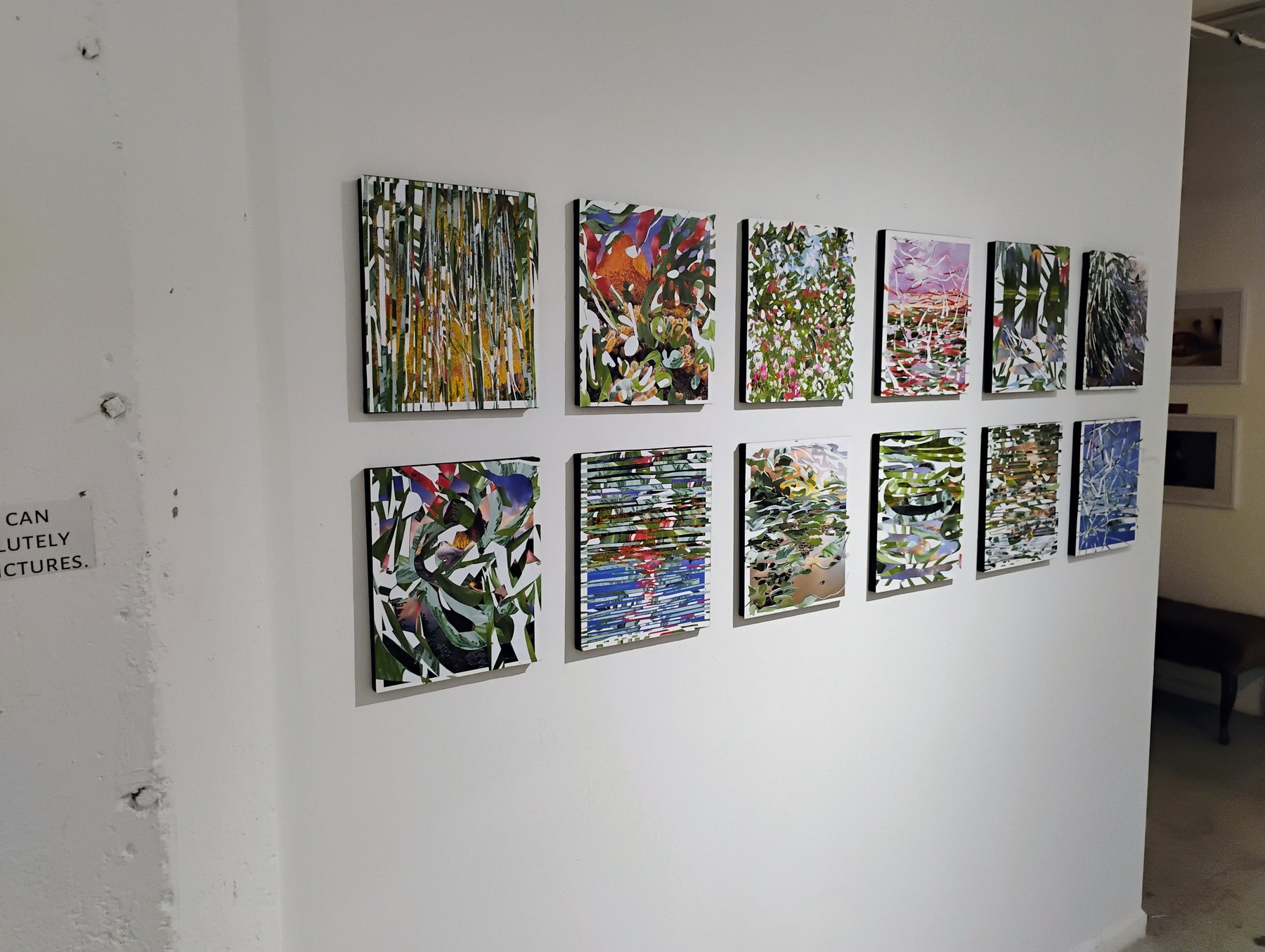 Collective Narratives artwork grid installation
