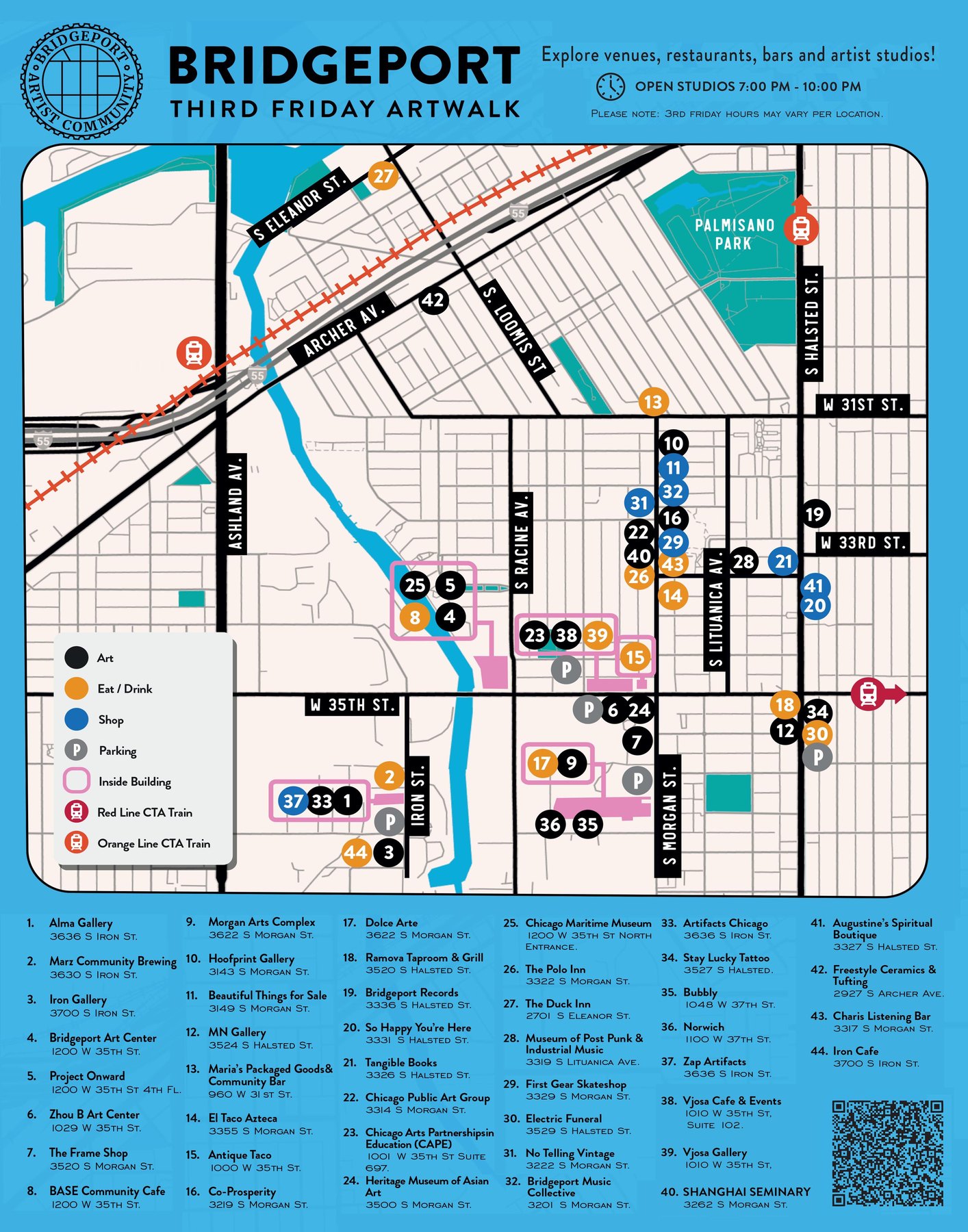 Bridgeport Third Friday Art Walk social media poster