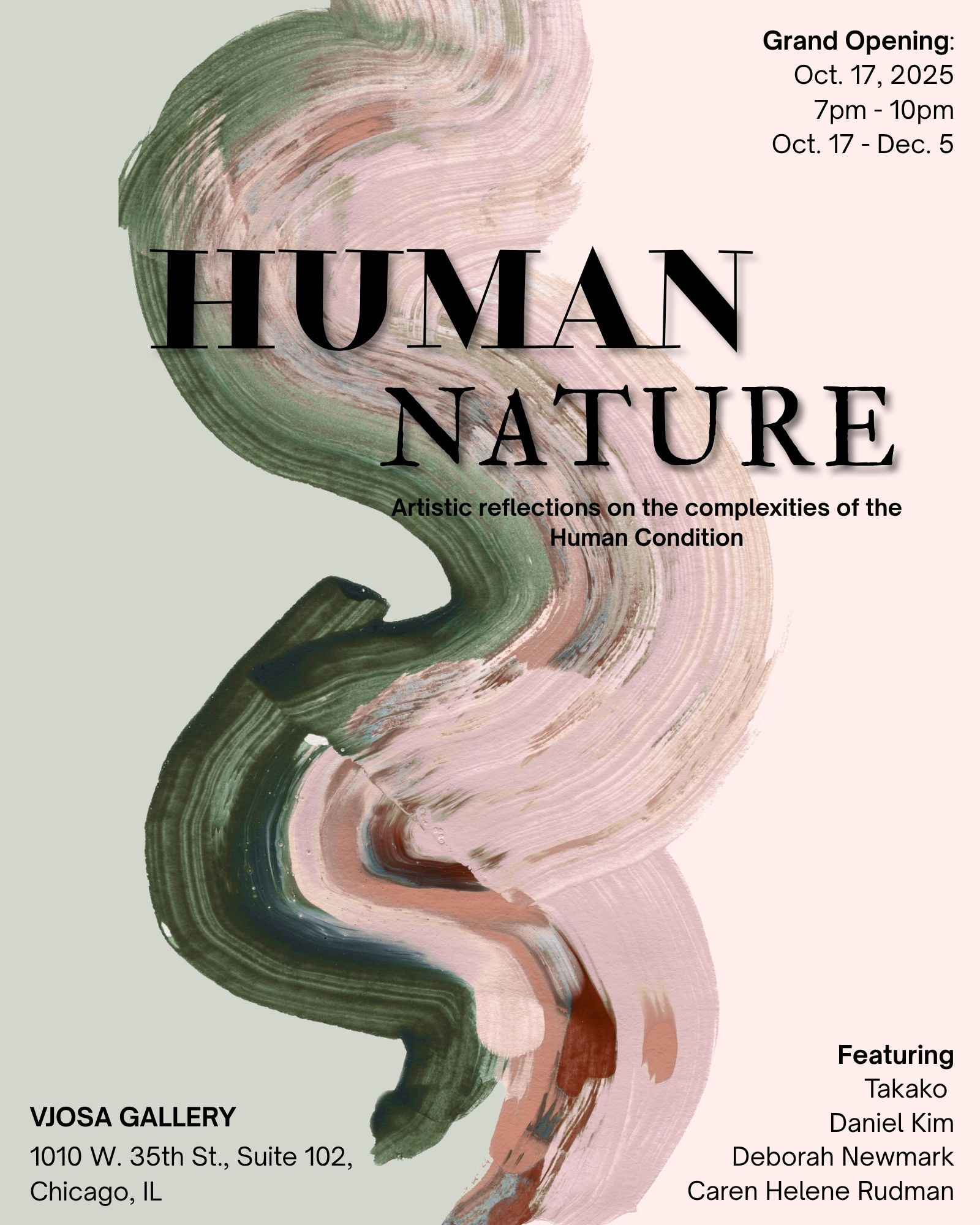 Human Nature exhibition poster