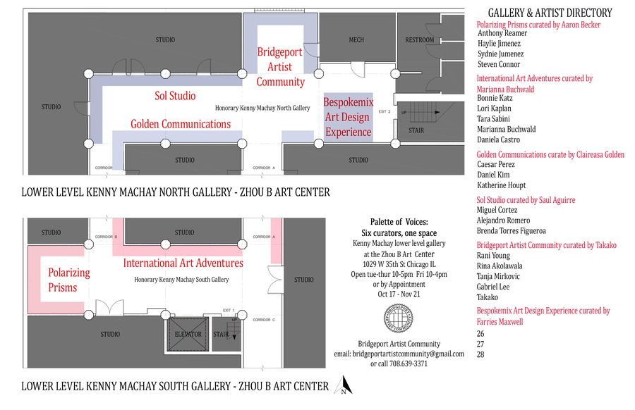 Palette of Voices Artist Map