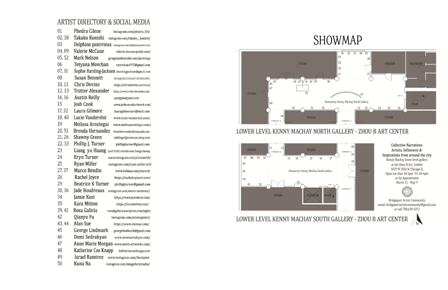 Collective Narratives catalogue sample page 3