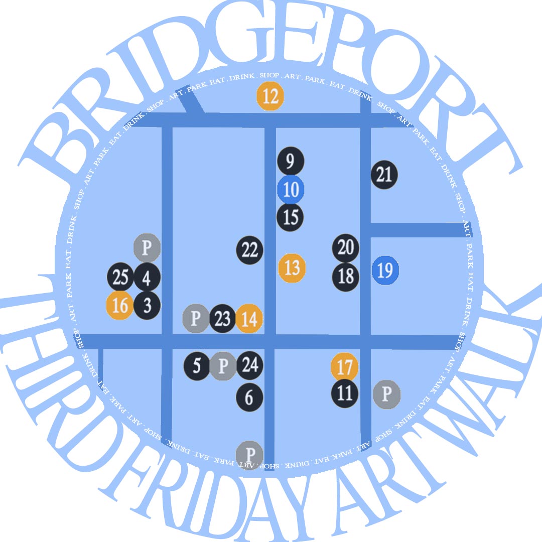 Bridgeport Third Friday Art Walk winter badge