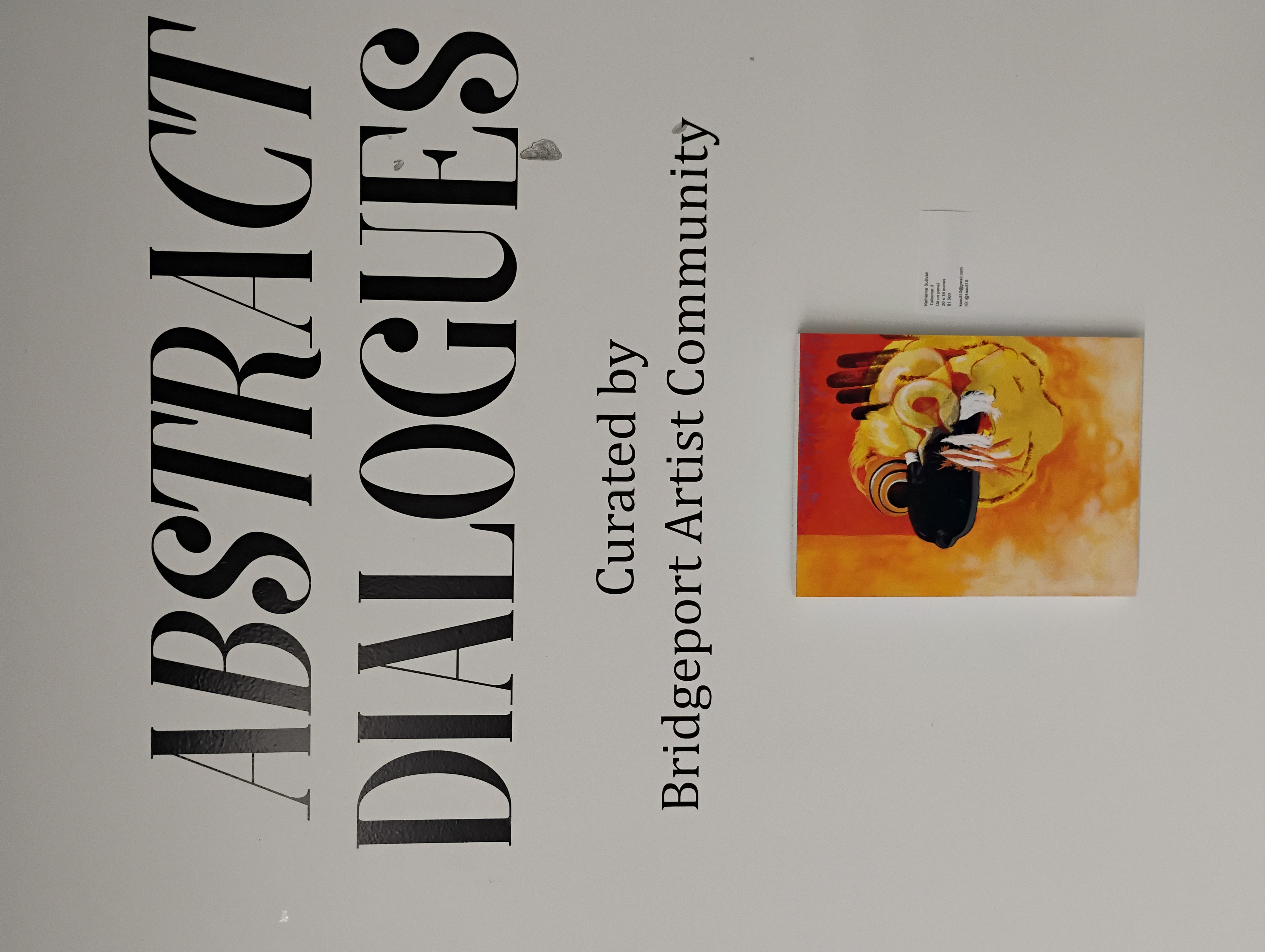 Abstract Dialogues exhibition wall