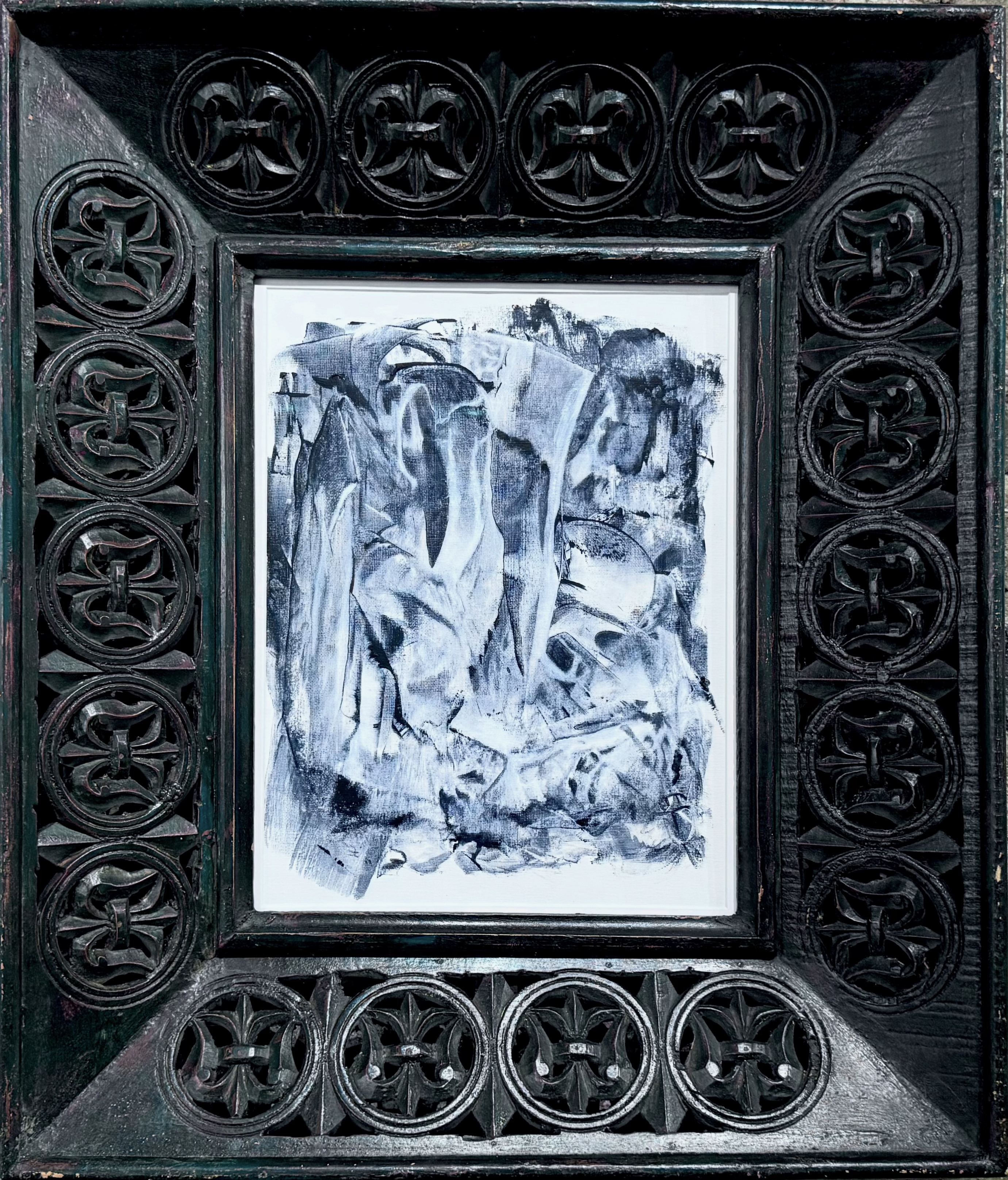 Abstract Dialogues framed artwork